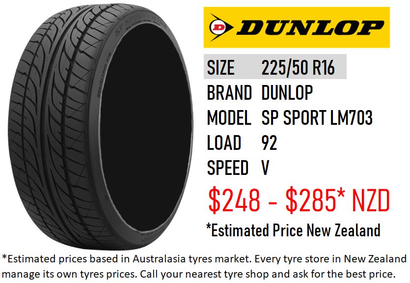 Dunlop SP Sport LM705  Discount Tyres New Zealand